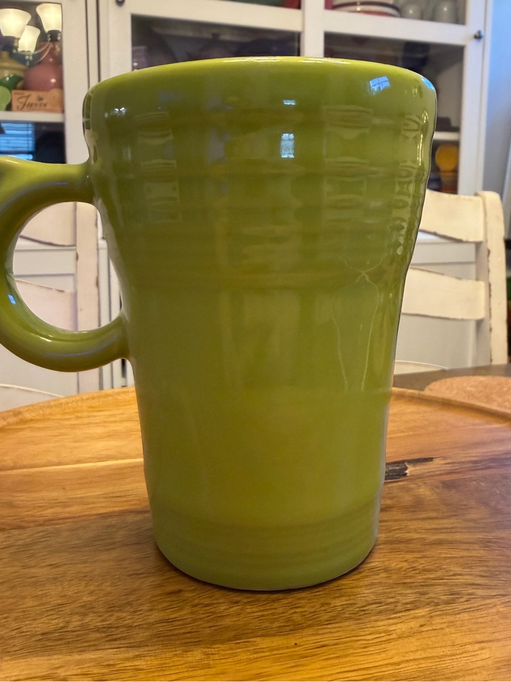 Fiestaware Lemongrass ring handle latte Mug